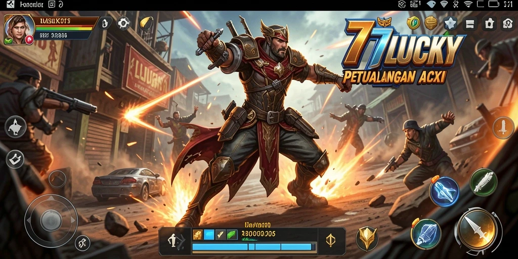 Screenshot gameplay 777LUCKY menampilkan aksi yang mendebarkan dan intens.