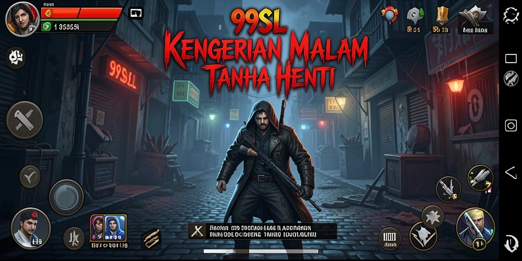 Screenshot menampilkan aksi mendebarkan dari gameplay Horror 99SL.
