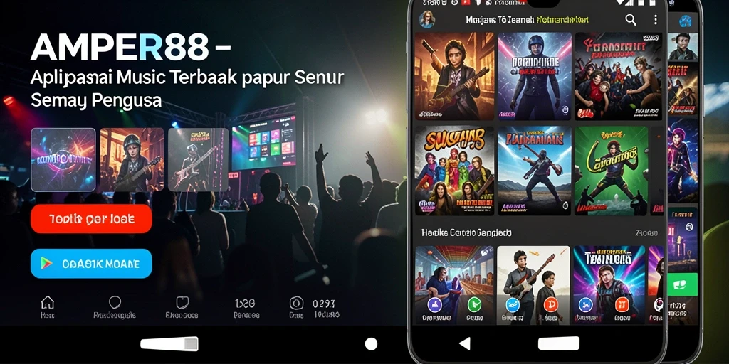 Tangkapan layar gameplay AMPER88 yang memperlihatkan fitur musiknya.