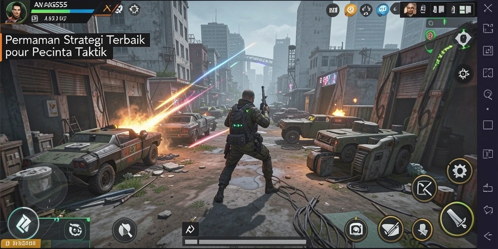 Tampilan gameplay menegangkan dari ASG55 dengan strategi yang mendalam.