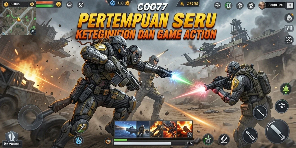Tampilan gameplay COO77 yang penuh aksi dan ketegangan.