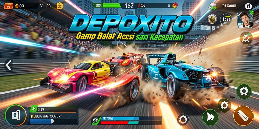 Tampilan gameplay DEPOXITO yang seru dan kompetitif.
