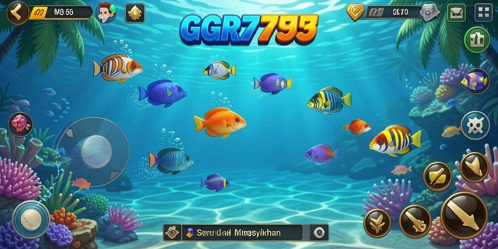 Screenshot gameplay GGR7777 yang penuh aksi Tembak Ikan.
