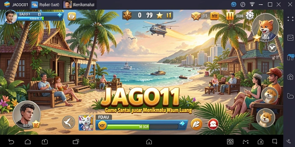 Tampilan gameplay JAGO11 yang seru dan penuh warna.
