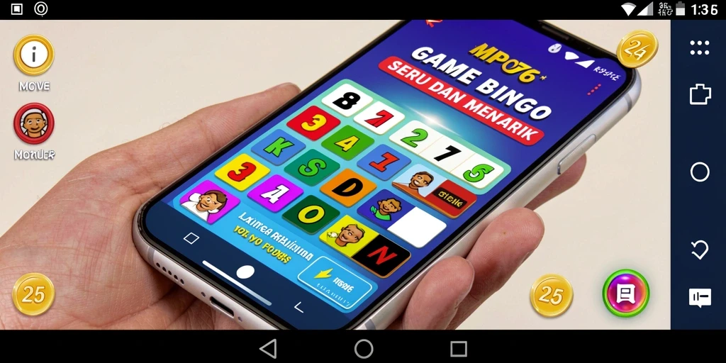 Tampilan gameplay seru dalam MPO76 yang menampilkan keseruan Bingo.