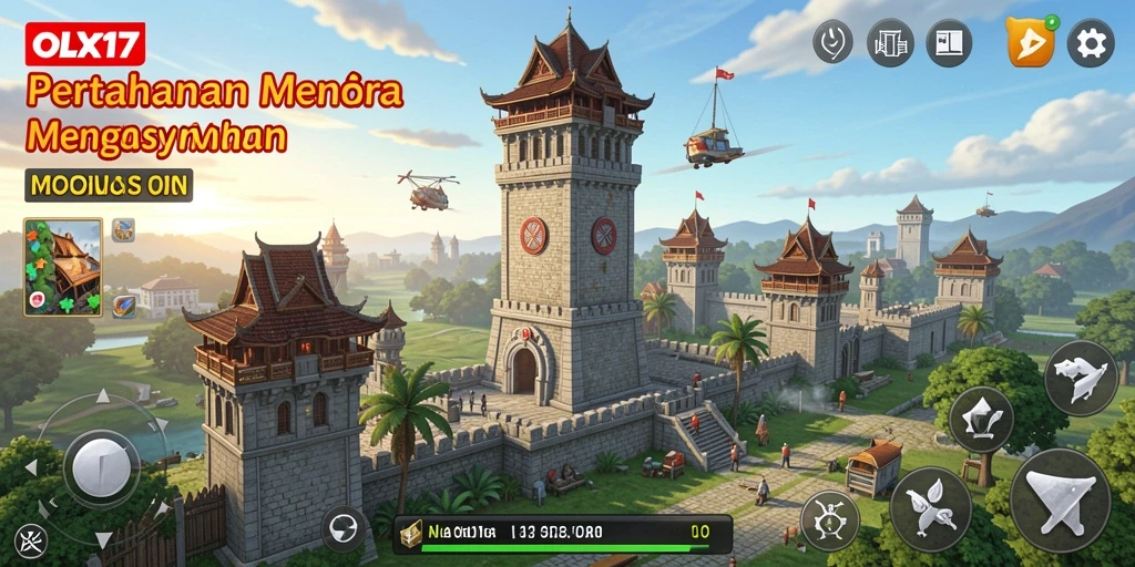 Gameplay menakjubkan dari OLX17 dalam pertahanan menara.