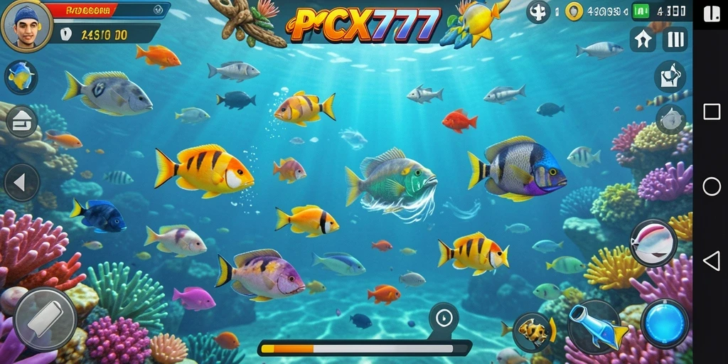Gameplay seru PCX777 dengan aksi tembak ikan yang menegangkan.