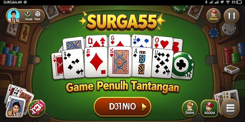 Tampilkan gameplay seru Domino dari SURGA55.