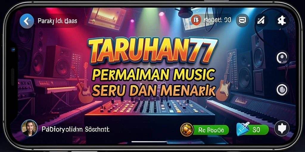 Tampilan gameplay seru dari TARUHAN77 yang menampilkan berbagai genre musik.