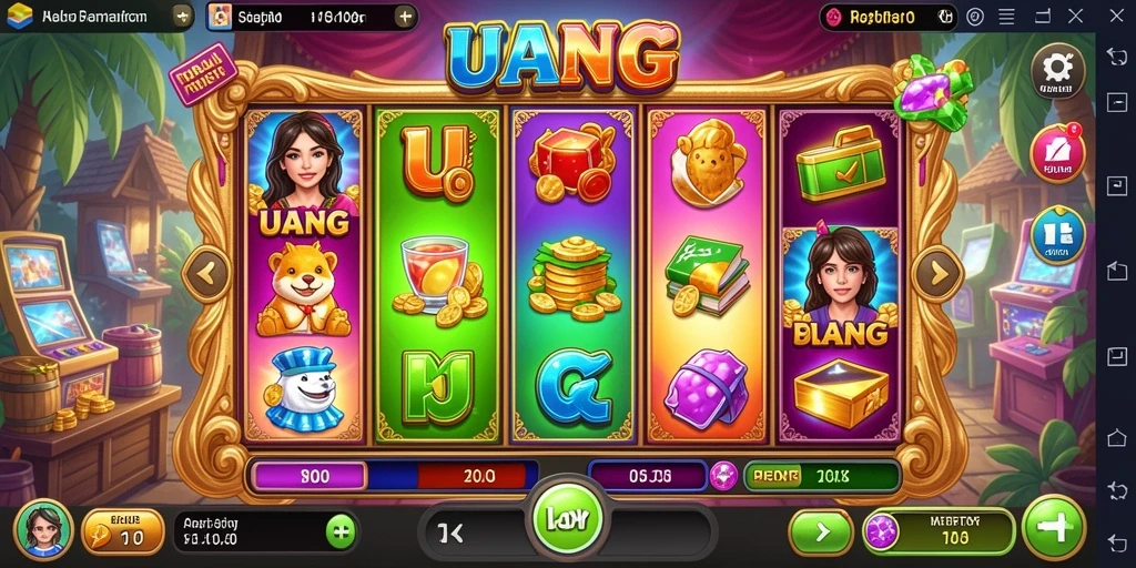 Tampilan gameplay seru dan mengasyikkan di slot UANG.