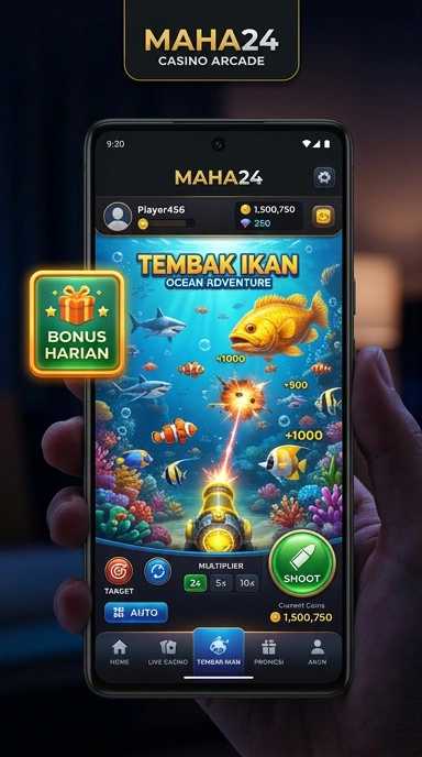Tampilan antarmuka maha24 yang memudahkan navigasi.